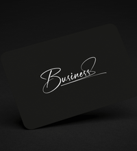 Premium Black Matte PVC Business Card